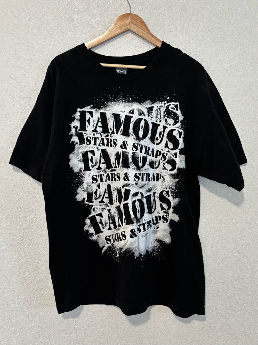 Famous Stars & Straps Men's XL Black Y2K Tee Punk Skater Streetwear Vintage